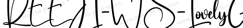REEJI-WS-LovelyGBsy Regular字体转换